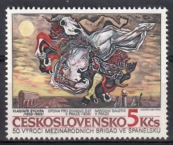 Znaczek Czechosłowacja 1986