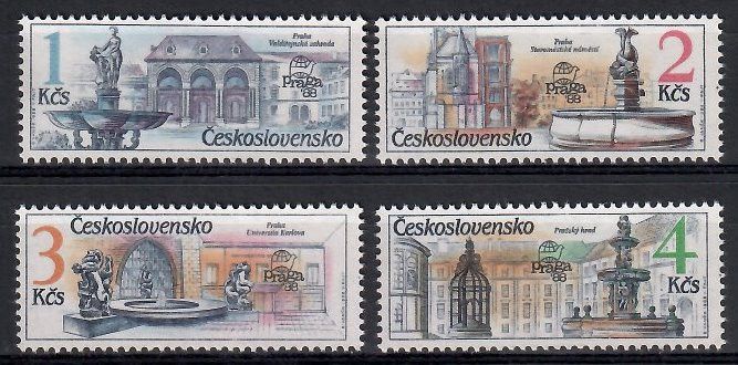 Znaczek Czechosłowacja 1988