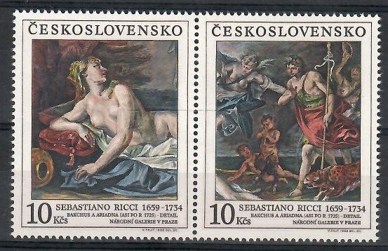 Znaczek Czechosłowacja 1988 Mi 2972-2973 Czyste **
