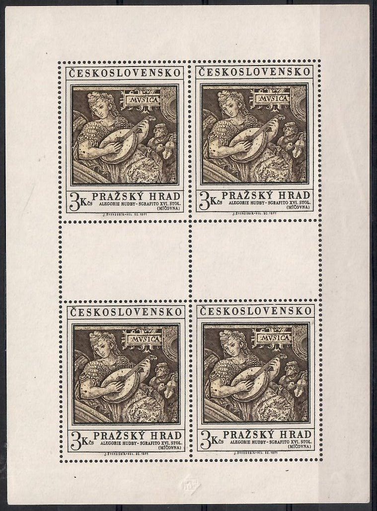 Znaczek Czechosłowacja 1971 Mi ark 2002 Czyste **