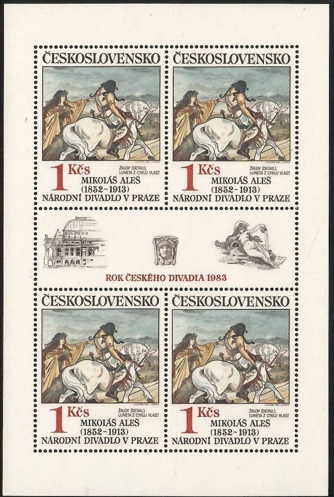Czechosłowacja 1983 Mi ark 2737 Czyste **