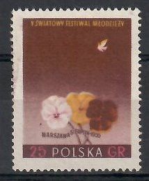 Znaczek Polska 1955 Mi 922 Fi 778B Bez kleju ( * )