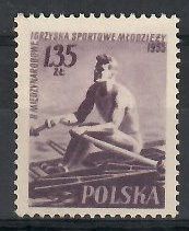Znaczek Polska 1955