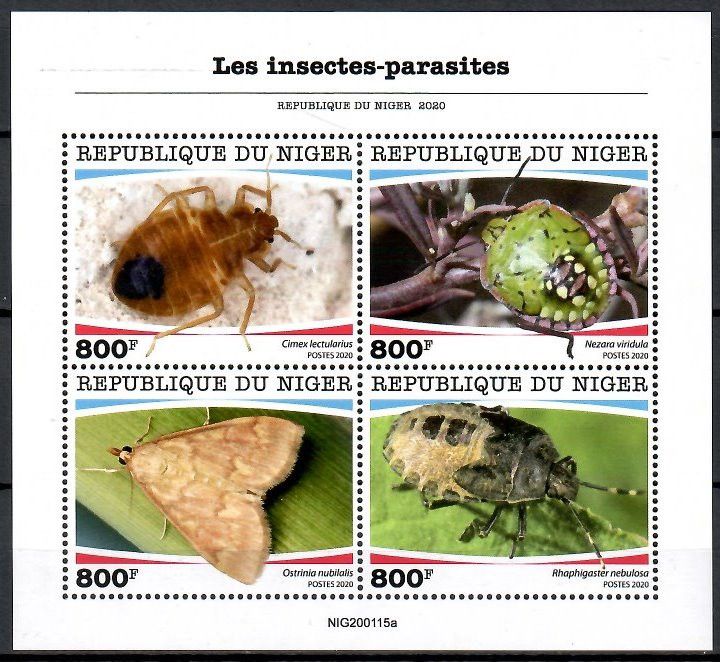 Znaczek Niger 2020 Mi ark 7101-7104 Czyste **