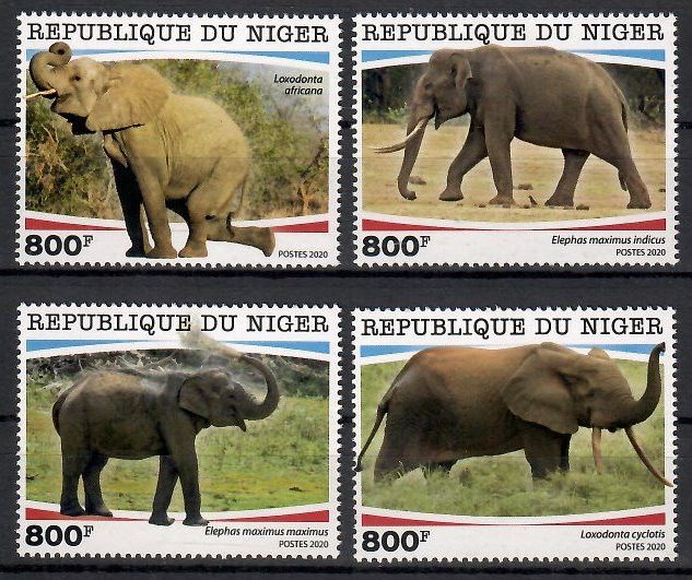 Znaczek Niger 2020 Mi 7106-7109 Czyste **