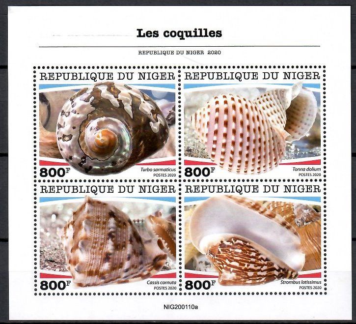 Znaczek Niger 2020 Mi ark 7121-7124 Czyste **