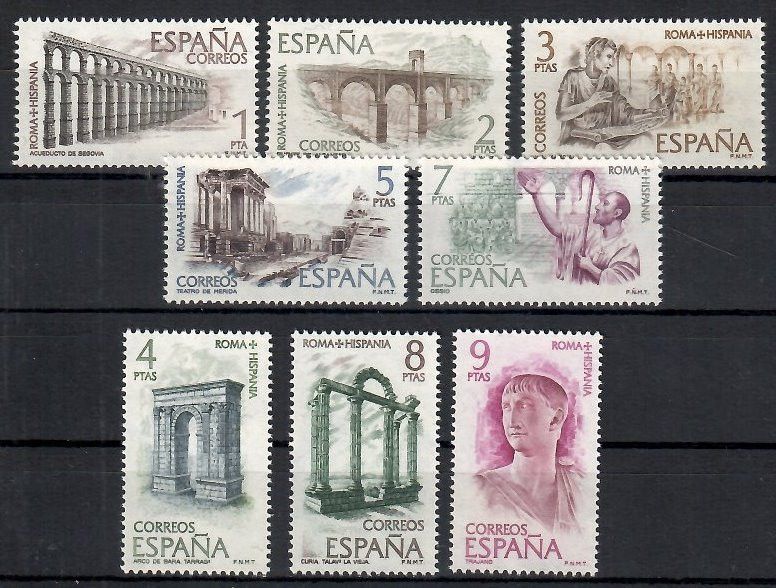 Znaczek Hiszpania 1974 Mi 2079-2086 Czyste **