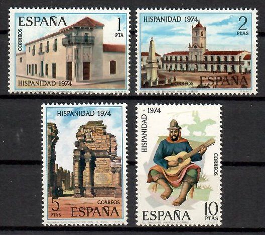 Znaczek Hiszpania 1974 Mi 2108-2111 Czyste **