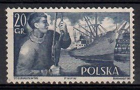 Znaczek Polska 1956