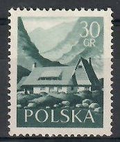 Znaczek Polska 1956