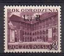 Znaczek Polska 1956
