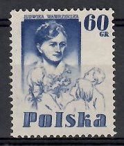 Znaczek Polska 1956 Mi 980 Fi 836 Bez kleju ( * )
