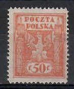 Znaczek Polska 1922 Mi aus 5 Fi 1148 Bez kleju ( * )