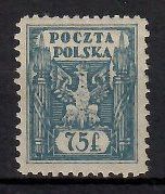 Znaczek Polska 1922 Mi aus 6 Fi 149 Bez kleju ( * )