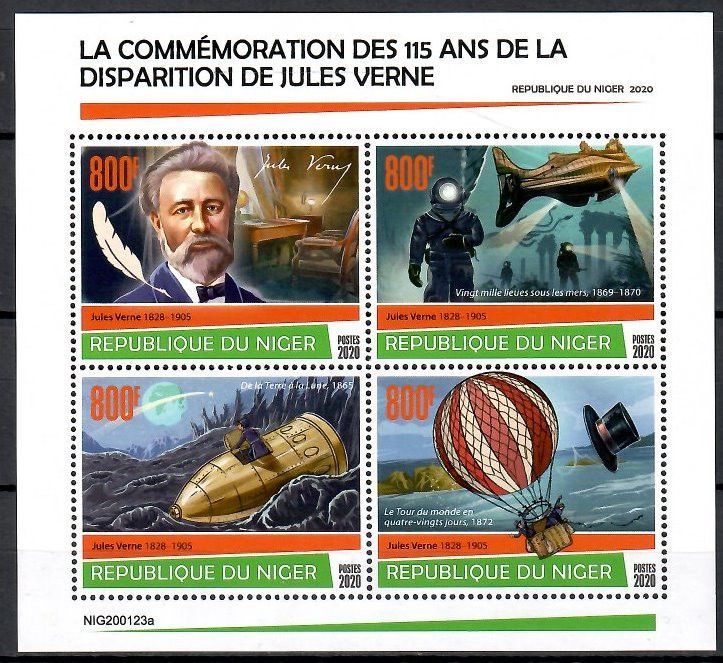 Znaczek Niger 2020 Mi ark 7186-7189 Czyste **