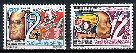 Znaczek Tunezja 1986