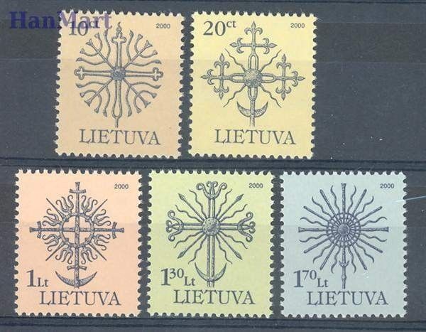 Znaczek Litwa 2000 Mi 717-721 Czyste **
