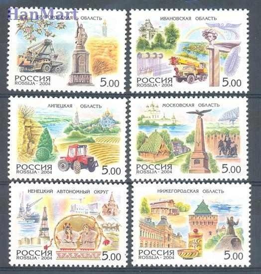 Znaczek Rosja 2004 Mi 1136-1141 Czyste **