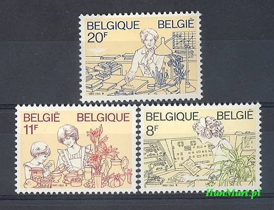 Znaczek Belgia 1983 Mi 2138-2140 Czyste **