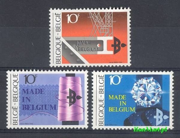 Znaczek Belgia 1983 Mi 2155-2157 Czyste **