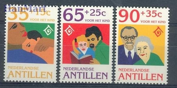 Znaczek Antyle Holenderskie 1994 Mi 818-820 Czyste **