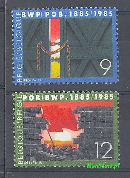 Znaczek Belgia 1985 Mi 2219-2220 Czyste **