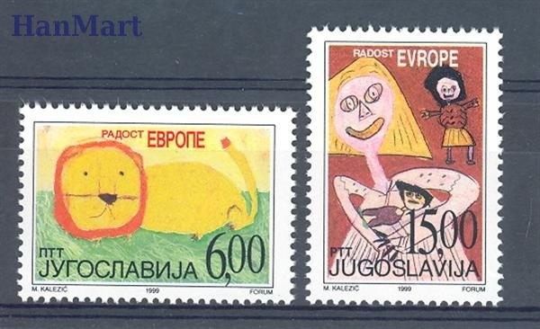 Znaczek Jugosławia 1999 Mi 2928-2929 Czyste **
