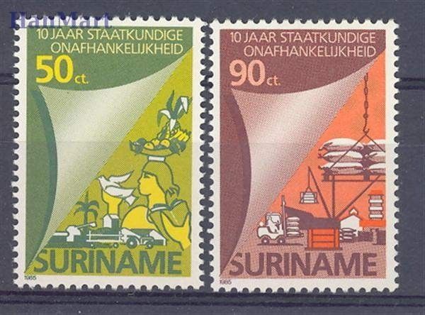 Znaczek Surinam 1985 Mi 1163-1164 Czyste **