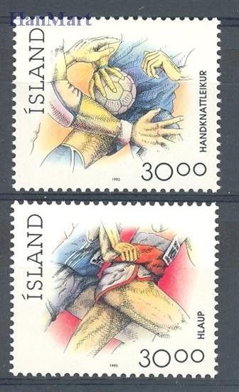 Znaczek Islandia 1993 Mi 780-781 Czyste **