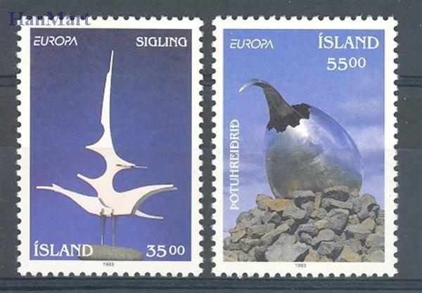 Znaczek Islandia 1993 Mi 786-787 Czyste **