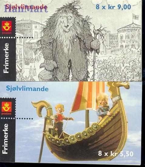 Znaczek Norwegia 2002 Mi mh 1432-1433D Czyste **