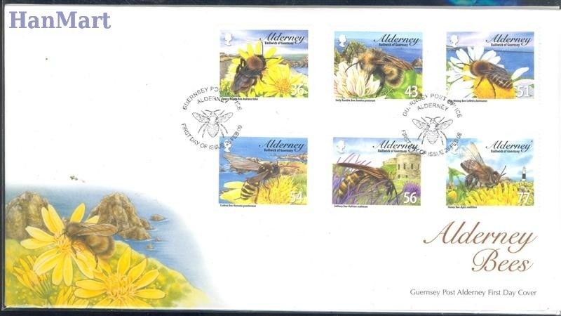 Znaczek Alderney 2009 Mi 345-350 FDC