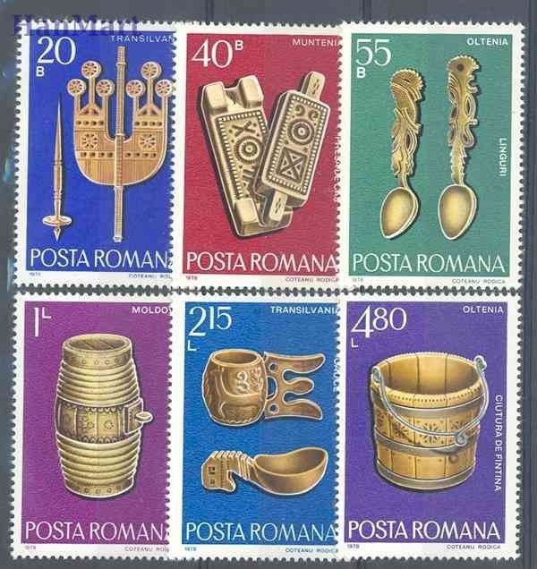 Znaczek Rumunia 1978 Mi 3517-3522 Czyste **