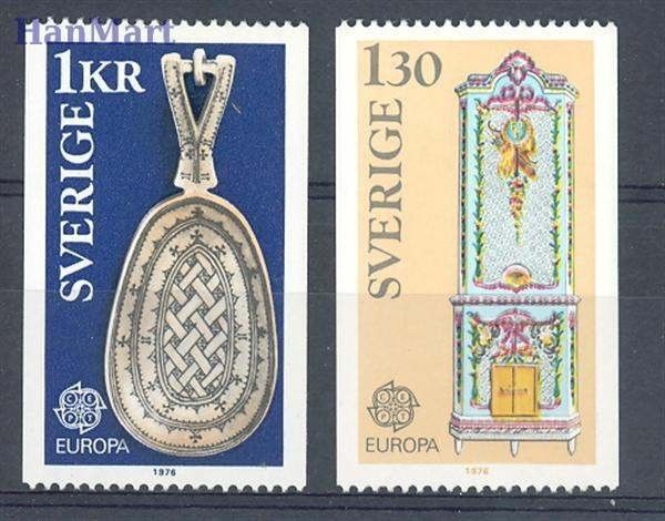Znaczek Szwecja 1976 Mi 943-944 Czyste **