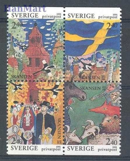 Znaczek Szwecja 1991 Mi 1668-1671 Czyste **