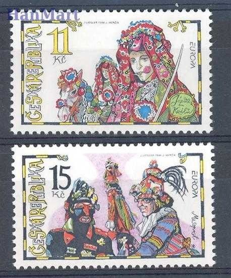Znaczek Czechy 1998 Mi 182-183 Czyste **