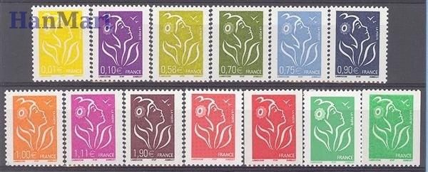 Znaczek Francja 2005 Mi 3884-3894IyA Czyste **