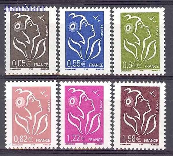 Znaczek Francja 2005 Mi 3905-3910IA Czyste **