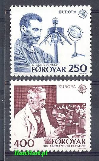 Znaczek Wyspy Owcze 1983 Mi 84-85 Czyste **