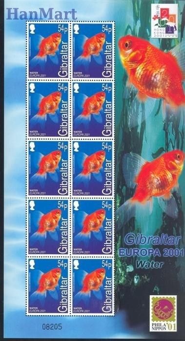 Znaczek Gibraltar 2001 Mi ark 962-965 Czyste **