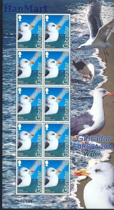 Znaczek Gibraltar 2001 Mi ark 962-965 Czyste **