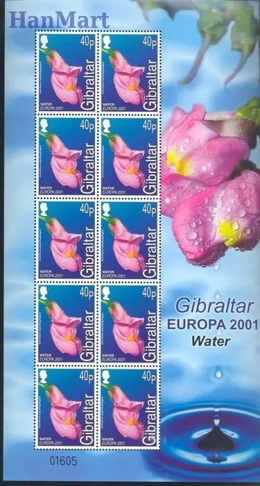 Znaczek Gibraltar 2001 Mi ark 962-965 Czyste **