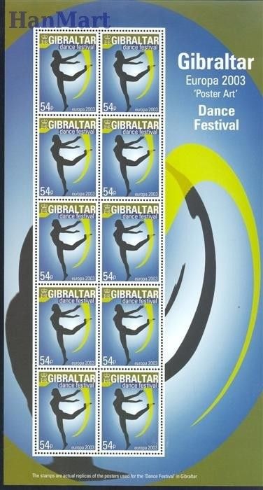Znaczek Gibraltar 2003 Mi ark 1032-1035 Czyste **