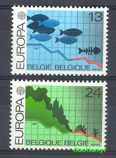 Znaczek Belgia 1986 Mi 2263-2264 Czyste **