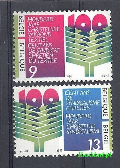 Znaczek Belgia 1986 Mi 2290-2291 Czyste **
