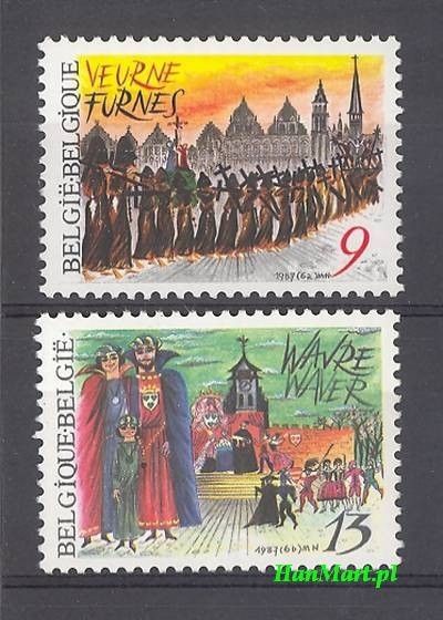 Znaczek Belgia 1987 Mi 2301-2302 Czyste **