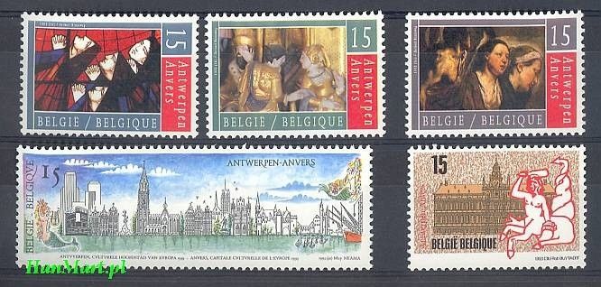 Znaczek Belgia 1993 Mi 2547-2551 Czyste **