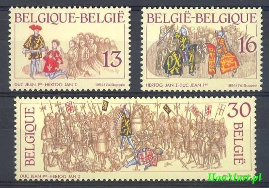Znaczek Belgia 1994 Mi 2604-2606 Czyste **