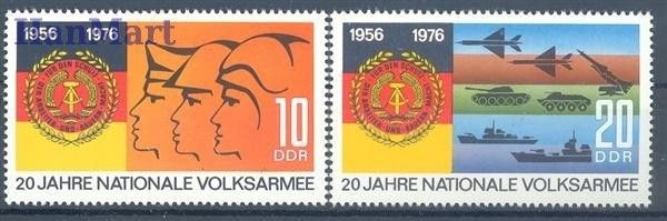 Znaczek NRD / DDR 1976 Mi 2116-2117 Czyste **