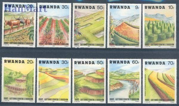Znaczek Rwanda 1983 Mi 1224-1233 Czyste **